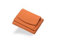 Jeeeun Houtangduty Mini Wallet, Houtndguter 2025 New Leather Blocking Card Holder Organizer Pocket Mini Wallet (Orange)