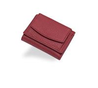 Jeeeun Houtangduty Mini Wallet, Houtndguter 2025 New Leather Blocking Card Holder Organizer Pocket Mini Wallet (Wine red)