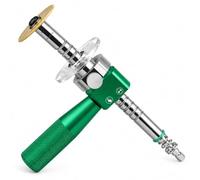 Jeeeun Inside PVC Pipe Cutter, Adjustable Depth, 1/4 Inch Shank (green) | Side handle, depth markings and guide disc support steadier cutting in confined plumbing repair areas.