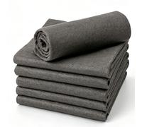 Jeeeun Magic Cleaning Cloth, 5 Pack, Reusable Microfiber Cleaning Rags (Gray,12 × 12 in,5 Pack)