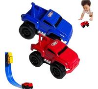 Jeeeun Magnetic Wall Climbing Toy Car, Inertial Anti-Gravity Car for Boys and Girls, Magnetic Climbing Vehicle for Smooth Walls, Windows, Fridge Surfaces (2 Pcs B)