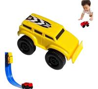 Jeeeun Magnetic Wall Climbing Toy Car, Inertial Anti-Gravity Car for Boys and Girls, Magnetic Climbing Vehicle for Smooth Walls, Windows, Fridge Surfaces (Yellow)