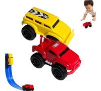 Jeeeun Magnetic Wall Climbing Toy Car, Inertial Anti-Gravity Car for Boys and Girls, Magnetic Climbing Vehicle for Smooth Walls, Windows, Fridge Surfaces (2 Pcs C)