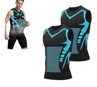 Jeeeun MENIONIC Tourmaline PostureCorrector Vest, Posture Corrector Men, for Men to Build a Perfect Body (Black*2pcs,S)