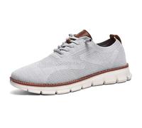 Jeeeun Men's Dress Sneakers Business Casual Walking Shoes Breathable Memory Foam Lightweight Work Oxfords (Style F,47)