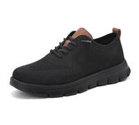 Jeeeun Men's Dress Sneakers Business Casual Walking Shoes Breathable Memory Foam Lightweight Work Oxfords (Style D,45)