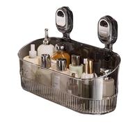 Jeeeun No Drill Bathroom Drain Rack - Large Capacity & Strong Load-Bearing, Hanging Shower Caddy Suction (Gray)