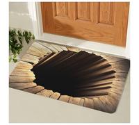 Jeeeun Optical Illusion Rug, 3D Rugs Optical Illusion Non-Slip Visual Trap Floor Mat for Indoor and Outdoor Use, Ideal for Doorway, Living Room, Bedroom and Porch Decor (#4,19.7 × 31.5 in)