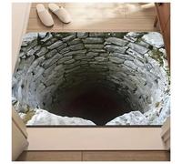 Jeeeun Optical Illusion Rug, 3D Rugs Optical Illusion Non-Slip Visual Trap Floor Mat for Indoor and Outdoor Use, Ideal for Doorway, Living Room, Bedroom and Porch Decor (#1,31.5 × 47.2 in)