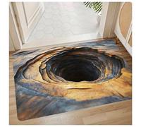 Jeeeun Optical Illusion Rug, 3D Rugs Optical Illusion Non-Slip Visual Trap Floor Mat for Indoor and Outdoor Use, Ideal for Doorway, Living Room, Bedroom and Porch Decor (#8,19.7 × 31.5 in)
