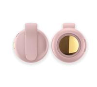 Jeeeun Portable Silent Mini Bladeless Fan Clip On, 3-Speed Rechargeable Waist and Neck Fan, Hands-Free Cooling for Outdoor Travel (Pink)