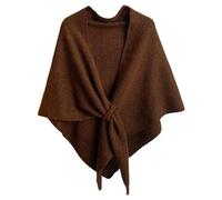 Jeeeun Shawl Wraps for Women, Pashmina Wraps for Women, Womens Solid Color Shawl for Spring Fall Winter Wedding Travel (Brown)