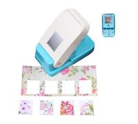 Jeeeun Stamp Punch, 1 X 0.8 Inch Rectangular Postage Stamp Punch for Crafting, Scrapbooking, Card Making & DIY Arts (1pcs)