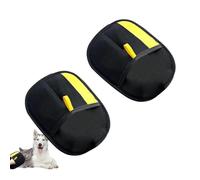Jeeeun Static Removal Gloves for Pet Hair, 2 Pack Double Sided Reusable Pet Grooming Gloves for All Pets & Furniture, Gentle on Sensitive Skin (Black *2)