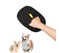 Jeeeun Static Removal Gloves for Pet Hair, 2 Pack Double Sided Reusable Pet Grooming Gloves for All Pets & Furniture, Gentle on Sensitive Skin (Black *1)