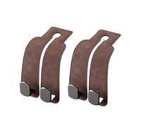 Jeeeun Tekiep Car Seat Hooks, Car Seat Storage Hook, 2024 New Car Seat Hooks, Car Seat Back Storage Hook - Double Hook Holder for Convenient Storage (2pcs Brown)