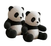 Jeeeun The Pandy- Emotional Healing on Demand, Ultra-Soft Realistic Panda Plush Toy for Stress Relief, Soothing Sleep and Loneliness Relief (2pcs)