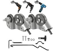 Jeeeun Titanium Drill Nibbler Sheet Metal Cutting Tool - Sheet Metal Cutter Drill Attachment, Universa Electric Coherer Nibbler Drills Attachment for DIY Projects, Cutting Iron, Steel, Copper (2Pcs)