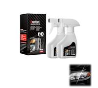 Jeeeun Whimsyard Headlight Restorer, Automotive Headlamp Restoration Fluid Kit, Whimsyard Headlight Cleaner, Improve Clarity & Night Visibility for Yellowed Lights (2 PCS)
