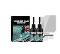 Jeeeun Windshield Crack Repair Kit, 2025 New Glass Crack Repair Fluid, Cracks Gone Car Windshield Repair Kit for Chips, Scratches & Star Cracks (2set)