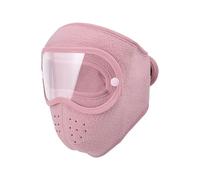 Jeeeun Winter Warm Fleece Windproof High-Definition Goggles For Cold Weather Outdoor Sports, Skiing, Cycling, Hiking (Pink)