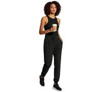 Jeeeun Womens Joggers Stretch Running Pants for Women - Quick Dry for Outdoor Training | 360° Elasticity | Deep Zipper Pocket (Black Style B,XL)