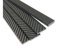 JEEIJ 1 Pz 3K Spessore del Foglio in Fibra di Carbonio 0.2-6mm Ad Alta Resistenza in Fibra di Carbonio Bordo Striscia di Carbonio Striscia di Carbonio Piatto (Color : 0.5x30x590mm)