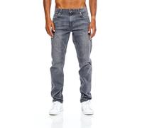 JEEL Jeans da Uomo - Taglio Regular Dritto - Elasticizzata - Jeans Basic Lavato 04-Grigio 40W / 38L