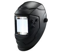 Jeenuuder Casco per saldatura a 4 sensori Casco con lenti protettive automatiche, oscuramento automatico, gamma regolabile, maschera per saldatore elettrico