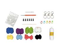 Jeenuuder Kit per Uncinetto per Principianti in Acrilico Come Mostrato 3 Animali Modello:, Gufi, Pinguini per Principianti, Kit per Uncinetto per Adulti Bambini Principianti