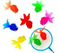 Jeenuuder Pesce Rosso Simulato, Pesca Pesce Galleggiante per Bambini, Regalo di Spiaggia di Nuoto Divertente Pesce Rosso (il Colore del Pesce Rosso è Casuale)