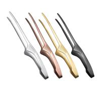 Jeenuuder Pinza per grigliare per barbecue, insalata, torta, dessert, pinze per alimenti in acciaio inox, pinze per cottura degli alimenti, utensili da cucina