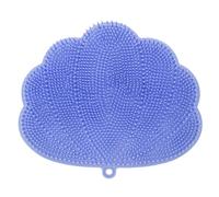 Jeenuuder Purificatore da parete per e piedi con ventose, pulisce in profondità ed esfolia la doccia, 30 x 25,5 cm, colore: Blu