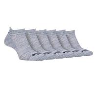 JEEP - 6 Paia Calzini Corti Corsa Corte Uomo con Poliestere | Calze Sportive per Running (39-45, Grigio chiaro grigio /)