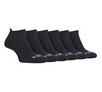JEEP - 6 Paia Calzini Corti Corsa Corte Uomo con Poliestere | Calze Sportive per Running (39-45, Nero)