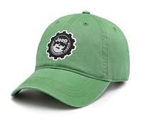 Jeep Cappello Performance Parts Gear Logo Heavy Twill Baseball Cap, Verde, taglia unica