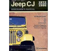 Jeep CJ REBUILDER'S Manuale Libro Restauro Negozio Riparazione Guida 5 6 7 CJ8
