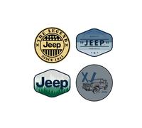 Jeep Confezione da 4 adesivi XJ Cherokee, Pines, The Legend, prodotti di qualità per Adventurous Souls Adesivi in vinile di alta qualità