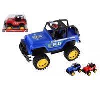 Jeep della polizia in plastica 22 cm a frizione