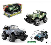 Jeep Fuoristrada Auto Militare a Frizione con Luci e Suoni Scala 1:16 Giocattolo