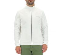 JEEP O102051-W530 Felpa con Zip E Stampa Outline Star Small Print - Star J21S Uomo White/Deep Green S