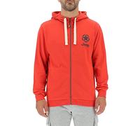 JEEP O102572-R699 Felpa con Cappuccio E Zip Piccola Stampa Star&JEEP J22W Uomo Mars Red/Black S
