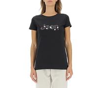 JEEP O102612-B000 J T-Shirt Stampa Botanical J22W Donna Black XS
