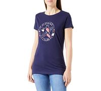 JEEP O102614-A184 J T-Shirt Stampa Star Botanical J22W Donna Deep Blue S