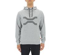 JEEP O102624-J873 XP Felpa con Cappuccio E Stampa Oversize del Simbolo Xtreme Performance JX22A Uomo Light Grey Mel/Castl S