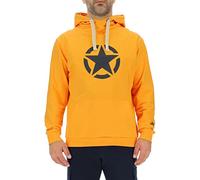 JEEP O102717-Y266 J Felpa con Cappuccio Star Stampa Grande J23S Uomo Nacho Yellow/Night B XXL