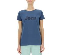 JEEP O102757-Q032 J T-Shirt Stampa Grande J23S Donna Canvas Blue/Deep Blu S
