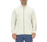 JEEP O102892-W497 J Felpa Uomo Full Zip Outline Stampa Grande su Manica J23W Uomo Birch White S