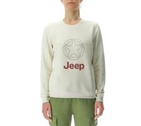 JEEP O102921-W497 J Felpa Donna Girocollo JEEP&Star Stampa Grande J23W Donna Birch White XS