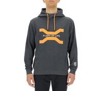 JEEP O102930-G557 XP Felpa Uomo con Cappuccio Stampa Grande Simbolo Xtreme Performance - A Way of Life JX23A Uomo Dark Grey Melange S